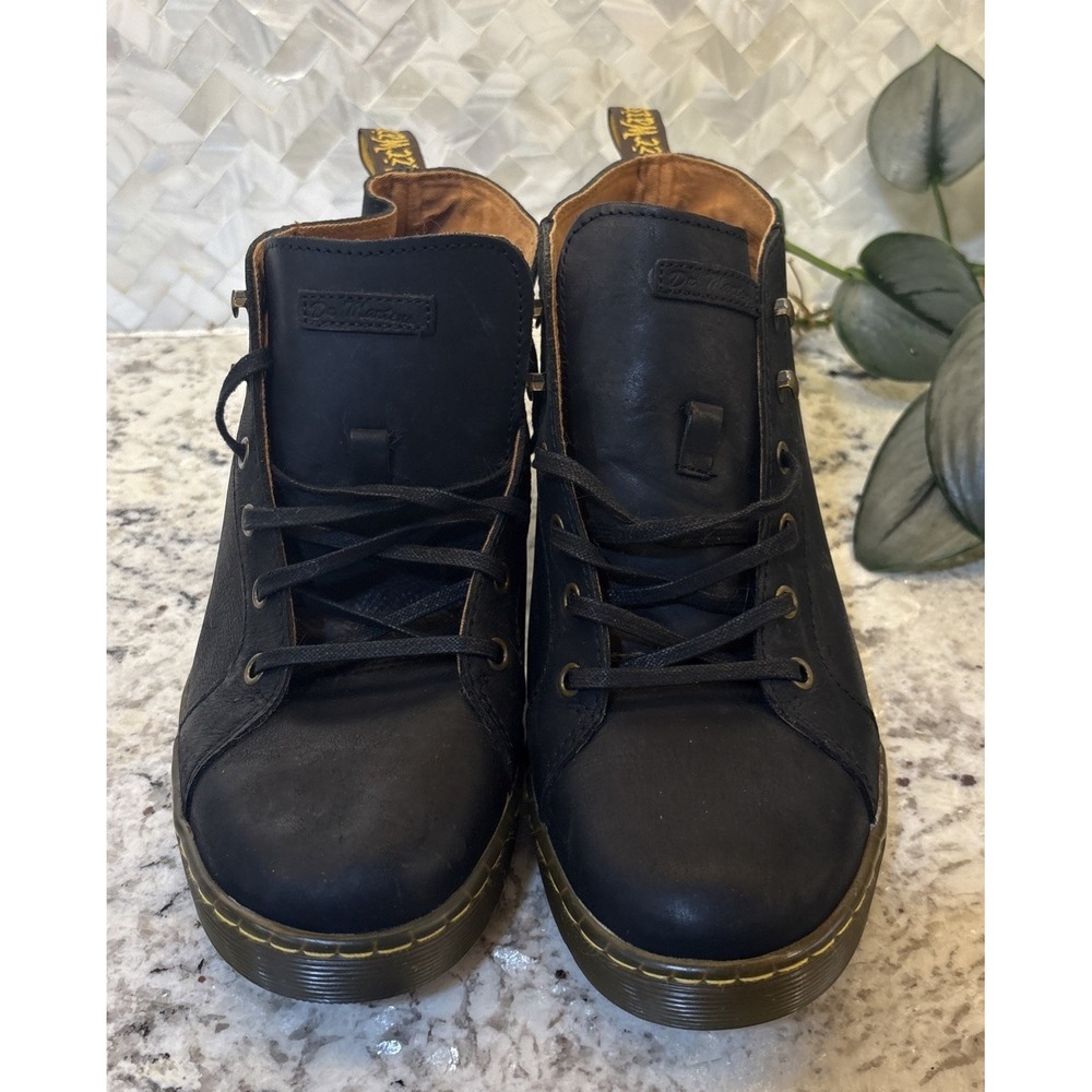 Dr Martens Coburg Chukka Black Leather‎ Lace Up Boots Men's Size 9 M/10 w READ